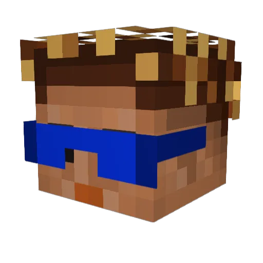 DeanWlnchester67 Minecraft avatar head, 3D render