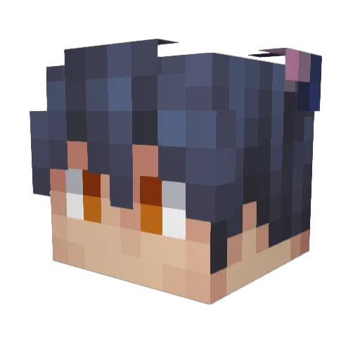 DeanZarZ Minecraft avatar head, 3D render