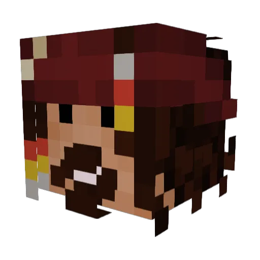 Dean_13 Minecraft avatar head, 3D render