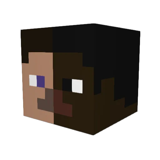 Dean_Church Minecraft avatar head, 3D render