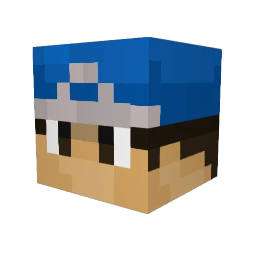 Dean_VMNTX Minecraft avatar head, 3D render