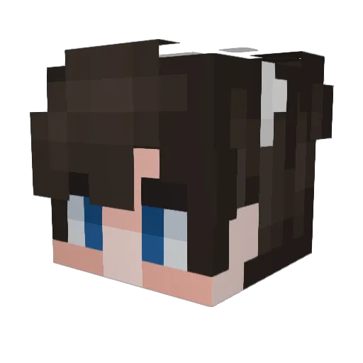Dean_____c Minecraft avatar head, 3D render