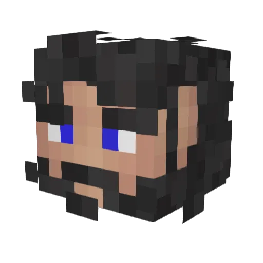 Deanbriscman Minecraft avatar head, 3D render