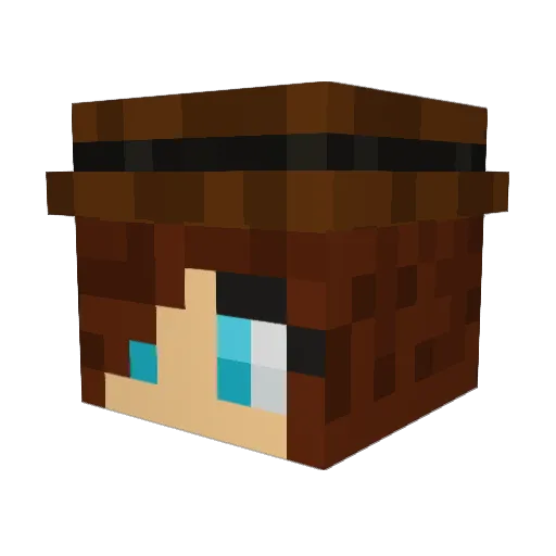 DeandraBagg Minecraft avatar head, 3D render