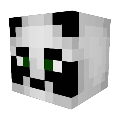 DeaneMachine Minecraft avatar head, 3D render