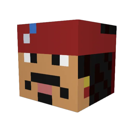 Deankay924 Minecraft avatar head, 3D render