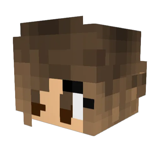 DeannaVIII Minecraft avatar head, 3D render