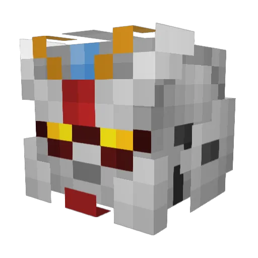 Deannielai Minecraft avatar head, 3D render