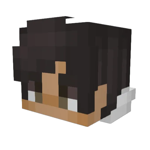DeanoDay9 Minecraft avatar head, 3D render