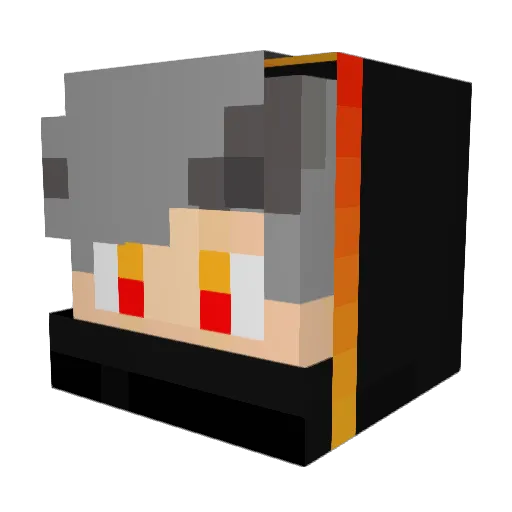 DeanoW20 Minecraft avatar head, 3D render