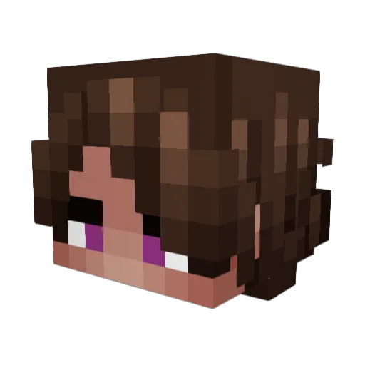 DeansBunion Minecraft avatar head, 3D render