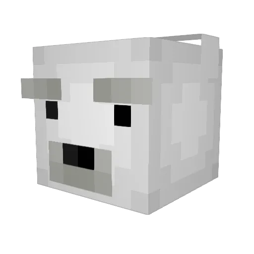 DearCheetah Minecraft avatar head, 3D render