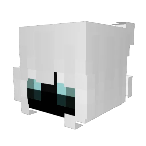 DearChunk7 Minecraft avatar head, 3D render