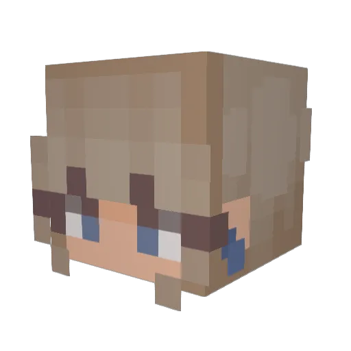 DearDiddy Minecraft avatar head, 3D render