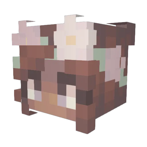DearNoble Minecraft avatar head, 3D render