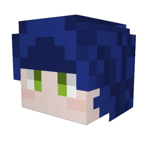 DearV3 Minecraft avatar head, 3D render