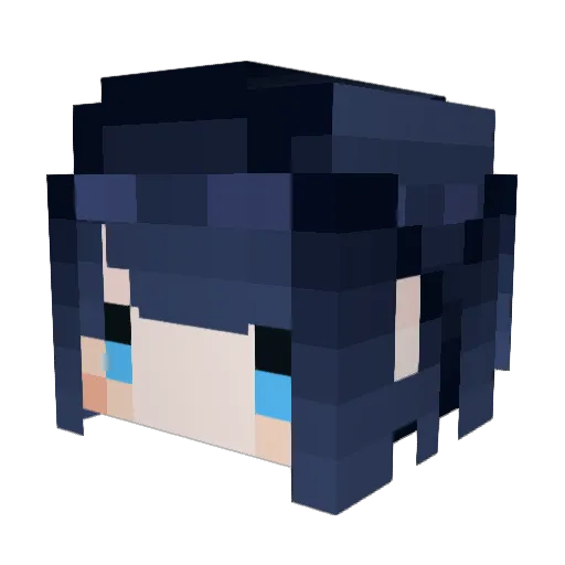 Dear_gra Minecraft avatar head, 3D render