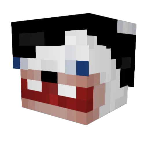 Dearcks Minecraft avatar head, 3D render