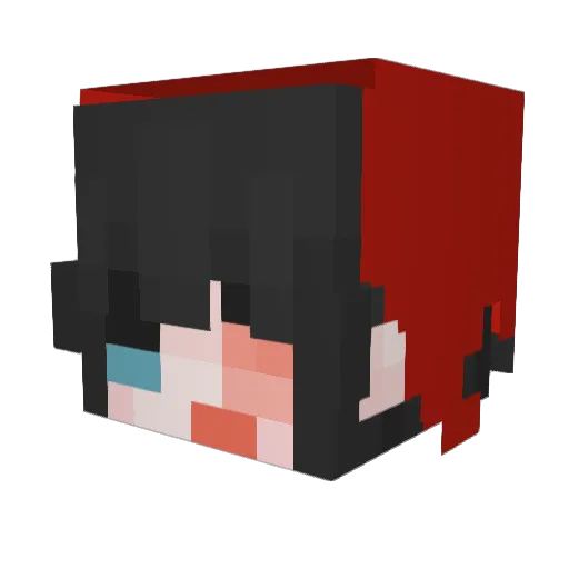 DearestSunflower Minecraft avatar head, 3D render