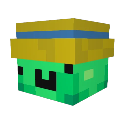 DearsMonfire Minecraft avatar head, 3D render