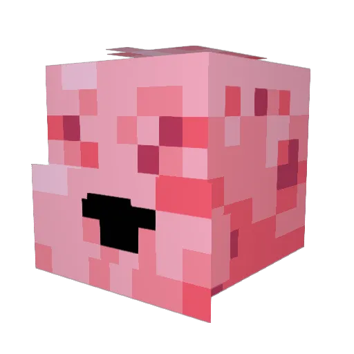 Deasem Minecraft avatar head, 3D render