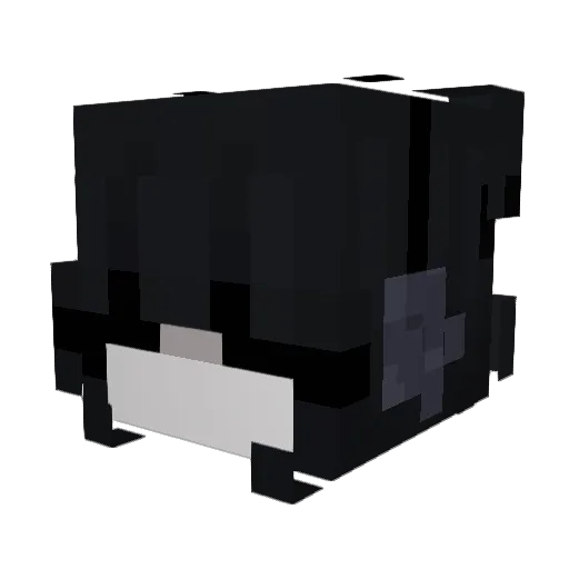 Death0Note Minecraft avatar head, 3D render