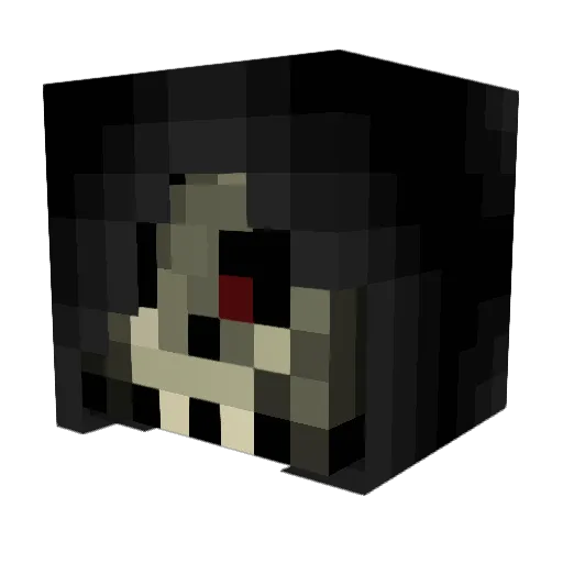 Death2536 Minecraft avatar head, 3D render