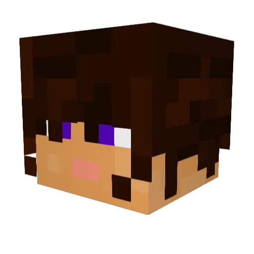 Death612 Minecraft avatar head, 3D render