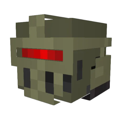 Death8180 Minecraft avatar head, 3D render