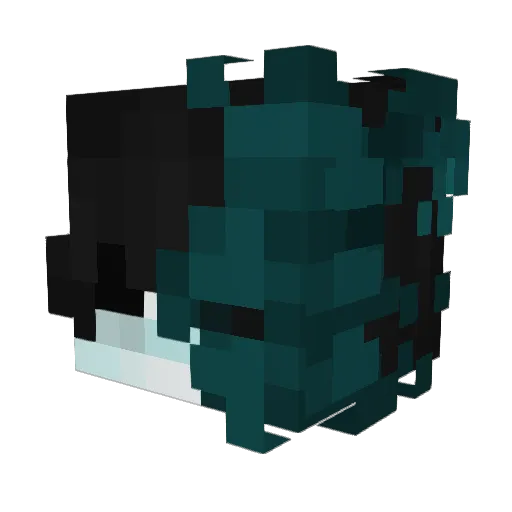 DeathAddictive Minecraft avatar head, 3D render