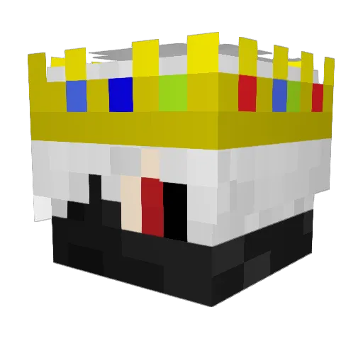 DeathAvenger0 Minecraft avatar head, 3D render