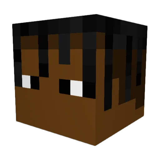 DeathAwaitsU232 Minecraft avatar head, 3D render