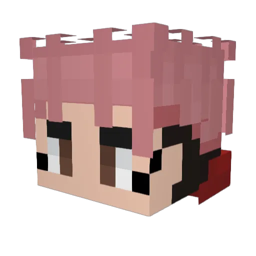 DeathAwsome Minecraft avatar head, 3D render
