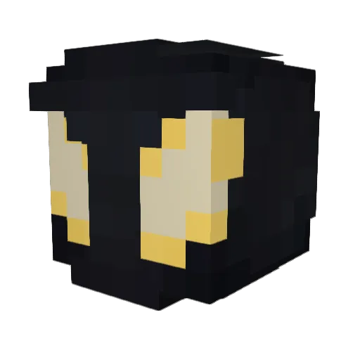 DeathBlade000 Minecraft avatar head, 3D render