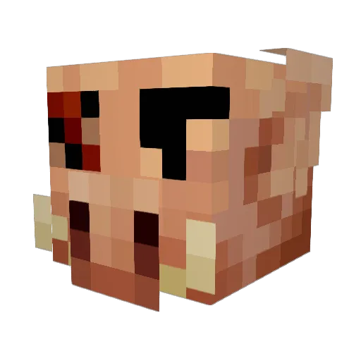 DeathByDuck1 Minecraft avatar head, 3D render