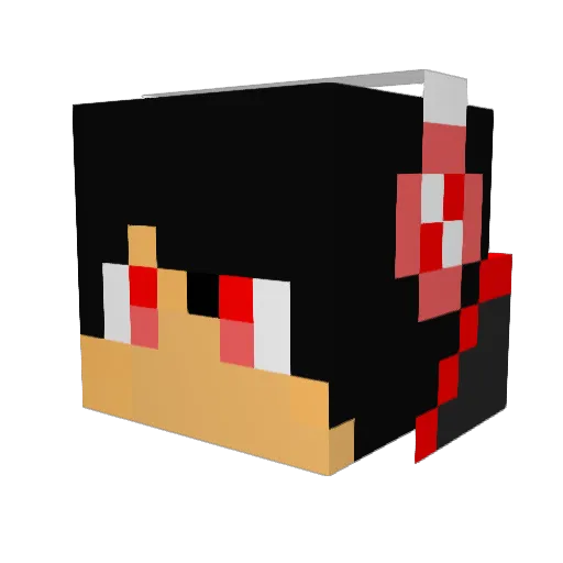 DeathChoice Minecraft avatar head, 3D render