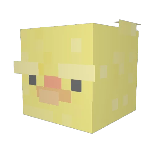 DeathCommander_ Minecraft avatar head, 3D render