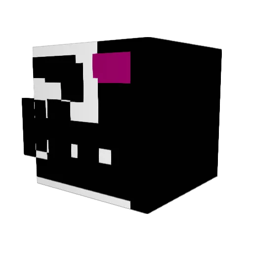 DeathEater101 Minecraft avatar head, 3D render