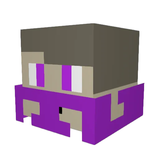 DeathEnergyNinja Minecraft avatar head, 3D render