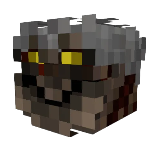 DeathGFX Minecraft avatar head, 3D render