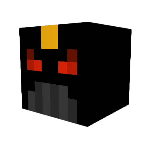 DeathGodRaven Minecraft avatar head, 3D render