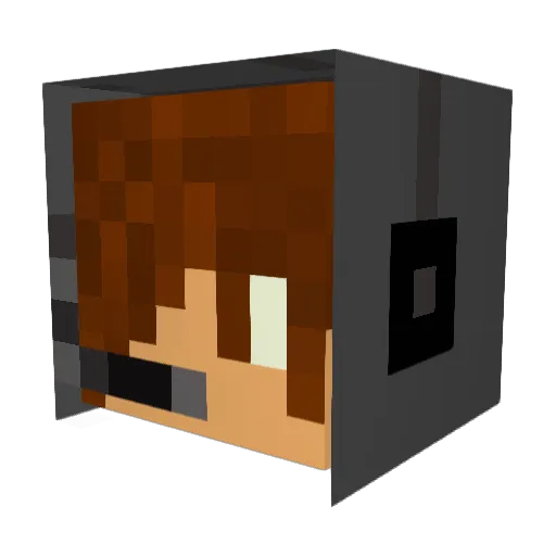 DeathHug19877 Minecraft avatar head, 3D render