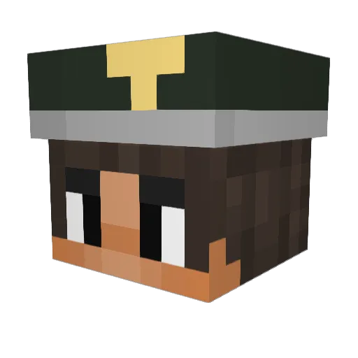 DeathInMyShadow Minecraft avatar head, 3D render