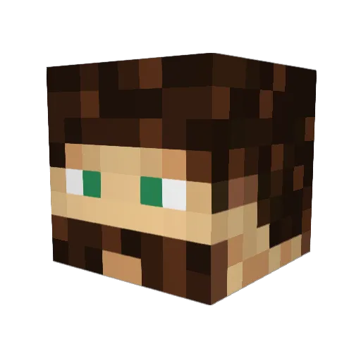 DeathInYourEyes Minecraft avatar head, 3D render