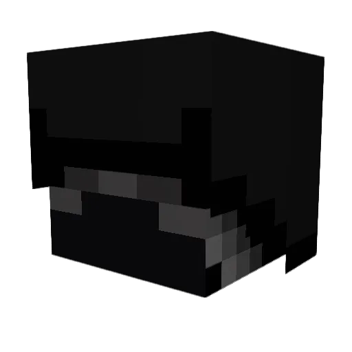 DeathKeeper Minecraft avatar head, 3D render