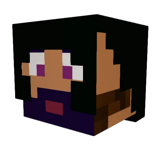 DeathKill Minecraft avatar head, 3D render