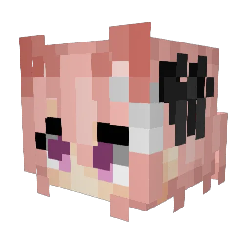 DeathKnight22345 Minecraft avatar head, 3D render