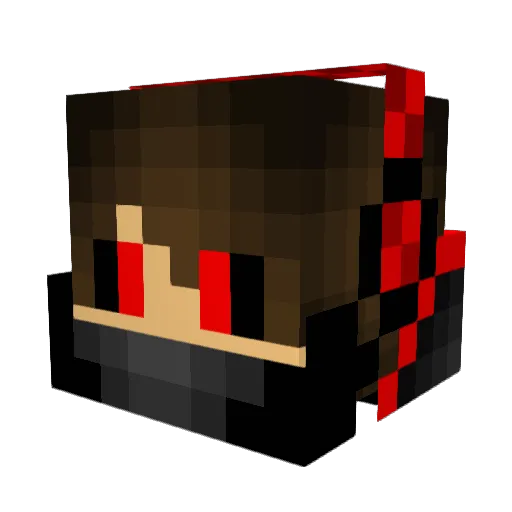 DeathNeit Minecraft avatar head, 3D render