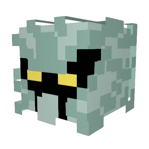 DeathNeko Minecraft avatar head, 3D render
