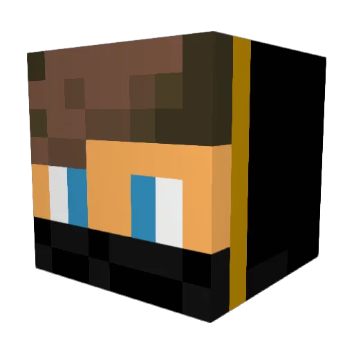 DeathNote033276 Minecraft avatar head, 3D render